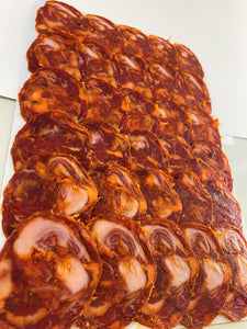 Sobre de Chorizo ibérico extra DO Guijuelo loncheado 100g